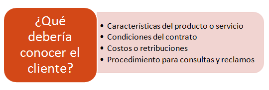 Qué debería conocer el cliente